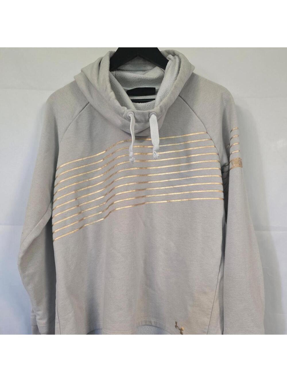 Under Armour Women's Gold and Grey Hoody